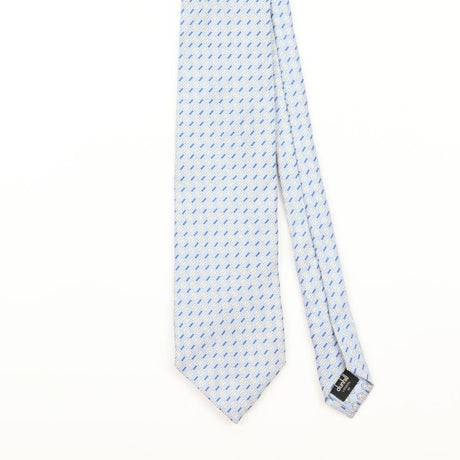 Front Detail of Vintage 1990's Dunhill Geometric Patterned Tie