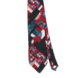 Front Front Detail of Vintage 1990's Van Heusen Watercolour Abstract Patterned Tie