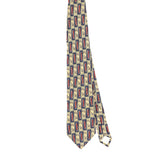 Front Front of Vintage 1990's Ferrell Reed Geometric Patterned Tie