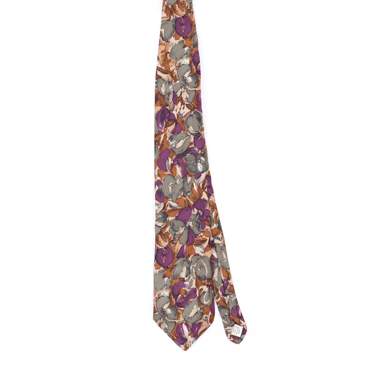 Front Front of Vintage 1990's Floral Patterned Tie