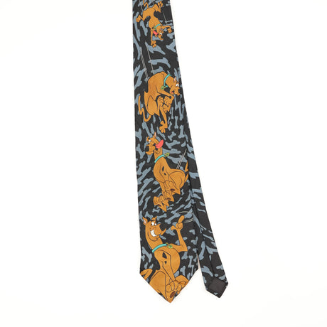 Front Front of Vintage 1990's Scooby Doo Cartoon Patterned Tie
