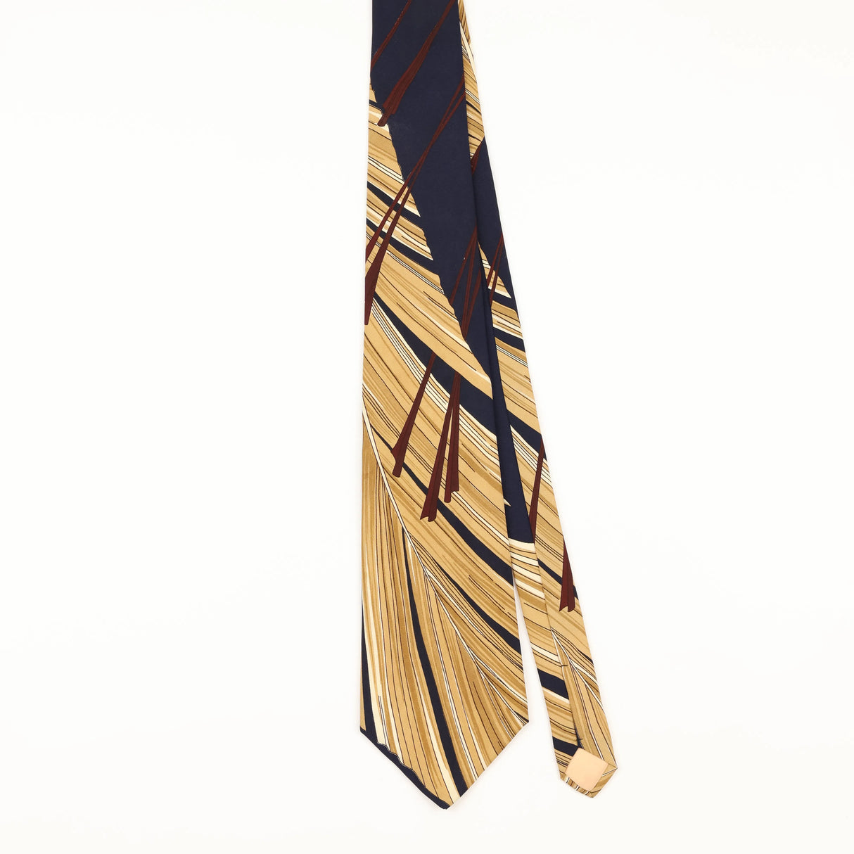 Front of Vintage 1980's Abstract Patterned Tie