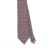 Front Front Detail of Vintage 1990's Squares Geometric Patterned Tie