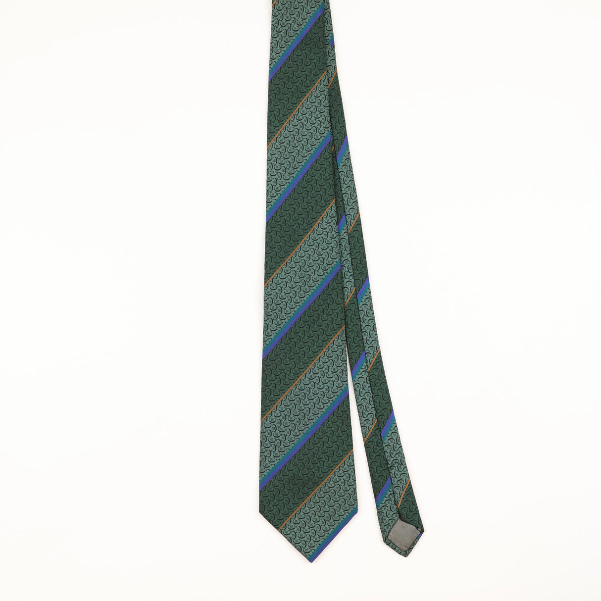 Front of Vintage 1990's Cerruti 1881 Monogram Geometric Patterned Tie