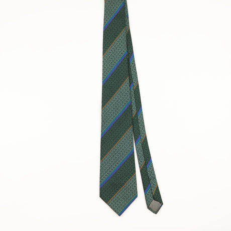 Front of Vintage 1990's Cerruti 1881 Monogram Geometric Patterned Tie