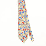 Front Front Detail of Vintage 1990's Geometric Patterned Tie