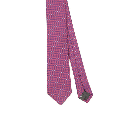 Front Front Detail of Vintage Calvin Klein Polka Dot Patterned Tie