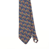 Front Front Detail of Vintage 1990's Van Heusen Pilot Geometric Patterned Tie