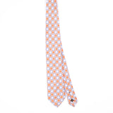 Front Front of Vintage 1990's John Ashford Medallion Geometric Patterned Tie