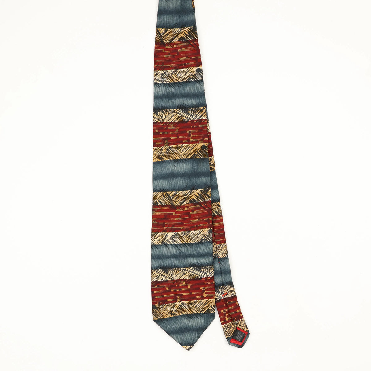 Front Front of Vintage 1990's Abstract Patterned Tie