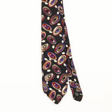 Front Front Detail of Vintage 1990's Circles Geometric Patterned Tie
