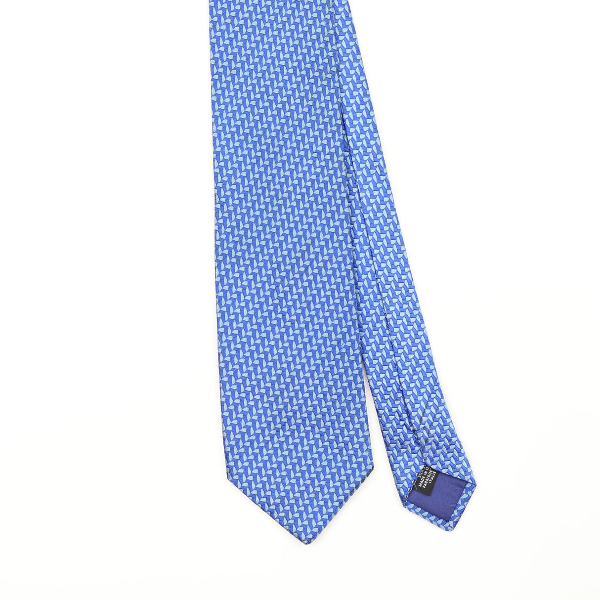 Front Front Detail of Vintage 1990's Kenzo Geometric Patterned Tie