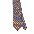 Front Front Detail of Vintage 1990's Tie Rack Chains Geometric Patterned Tie
