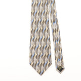 Front Detail of Vintage Guy Laroche Handmade Geometric Patterned Tie