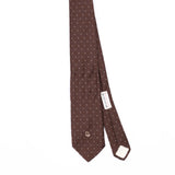 Front Front Detail of Vintage 1980's Christian Dior Polka Dot Patterned Tie