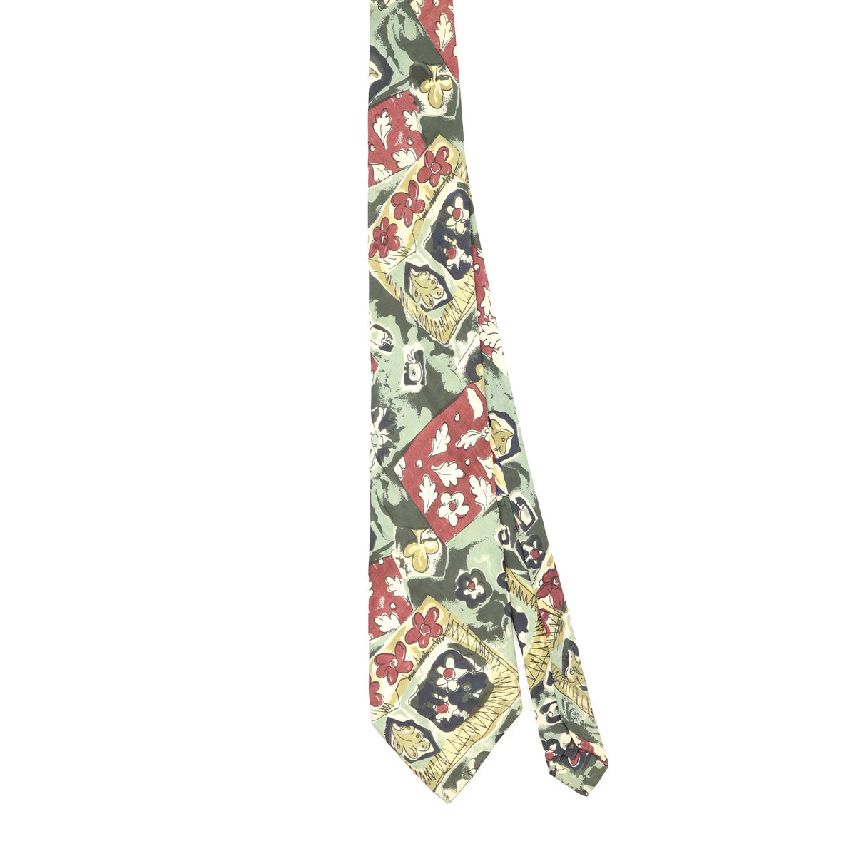 Front Front of Vintage 1990's Abstract Patterned Tie