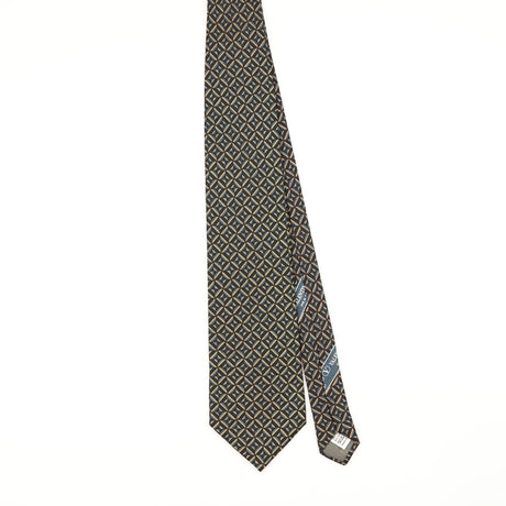 Front of Vintage 1990's Valentino Geometric Patterned Tie