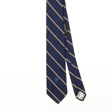 Front Detail of Vintage Pierre Cardin Striped Patterned Tie