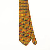 Front Front Detail of Vintage Stonehenge Geometric Patterned Tie