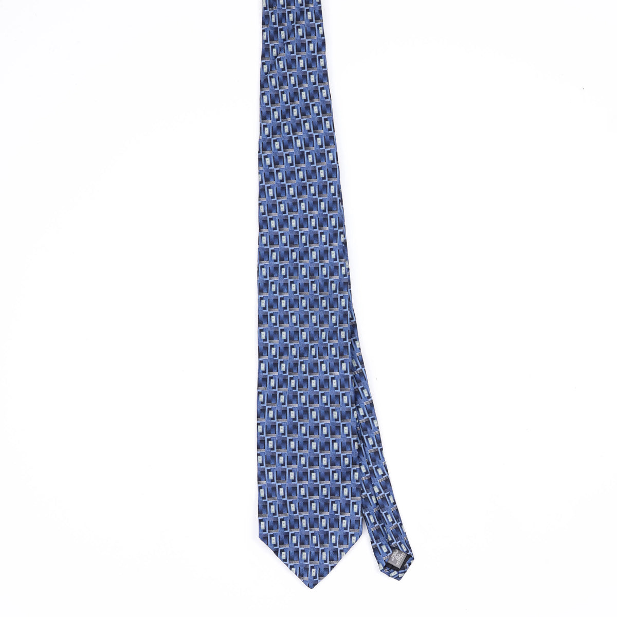 Front Front of Vintage 1990's Stafford Squares Geometric Patterned Tie