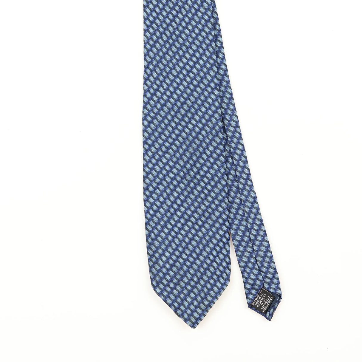 Front Front Detail of Vintage 1990's Tie Rack Geometric Patterned Tie