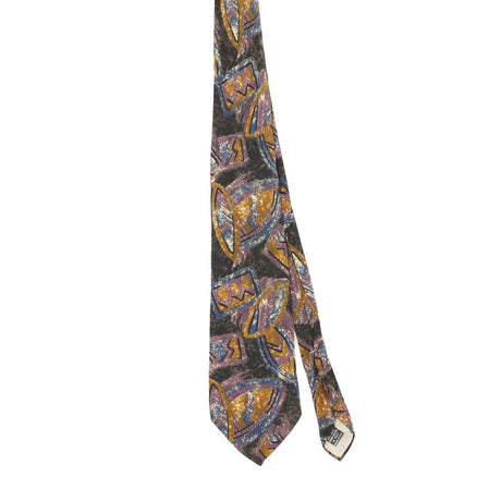 Front Front of Vintage 1990's Christian Dior Abstract Patterned Tie