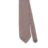 Front Front Detail of Vintage 1990's Geoffrey Beene Geometric Patterned Tie