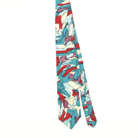 Front of Vintage 1980's Abstract Patterned Tie