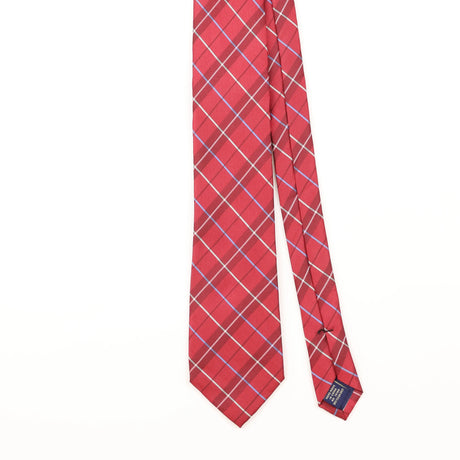 Front Detail of Vintage U.S. Polo Assn. Plaids & Checks Patterned Tie