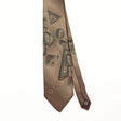 Front Front Detail of Vintage 1990's Halston Abstract Patterned Tie