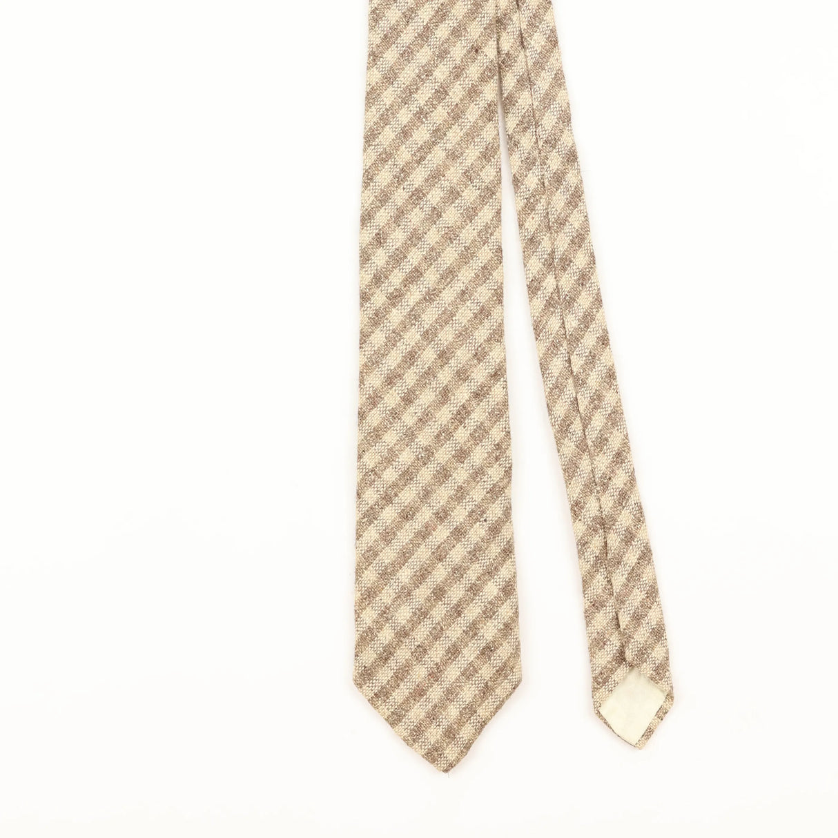 Front Detail of Vintage Striped Patterned Tie