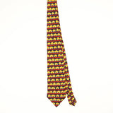 Front Front of Vintage 1990's Museum Artifacts NY Taxi Cartoon Patterned Tie