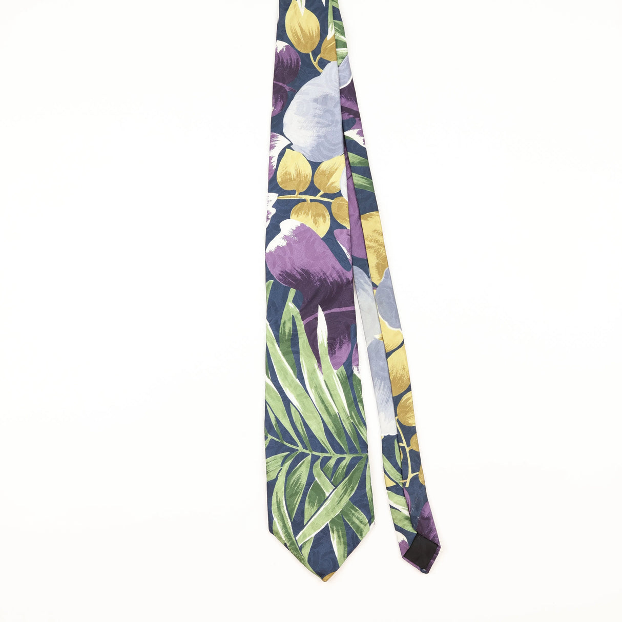 Front of Vintage 1980's Floral Patterned Tie