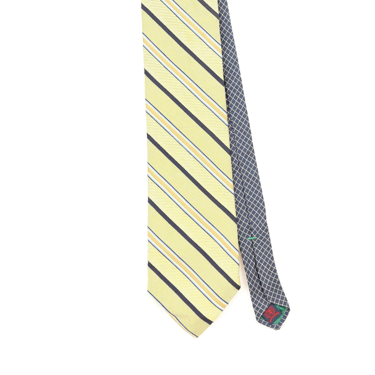 Front Front Detail of Vintage 1990's Tommy Hilfiger Striped Patterned Tie