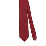 Front Detail of Vintage 1980's Par Excellence Polka Dot Patterned Tie