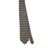 Front of Vintage 1990's Geoffrey Beene Geometric Patterned Tie
