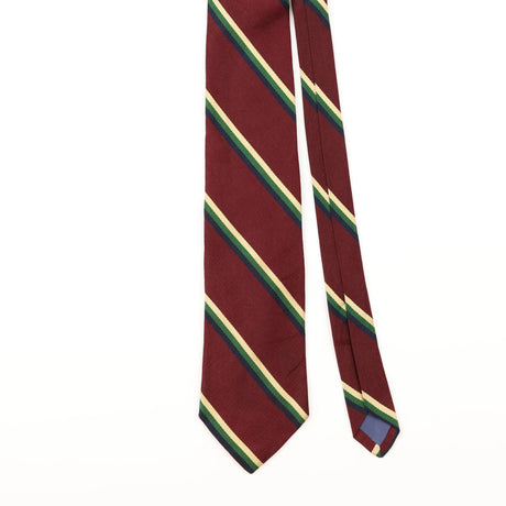Front Detail of Vintage Kuppenheimer Striped Patterned Tie
