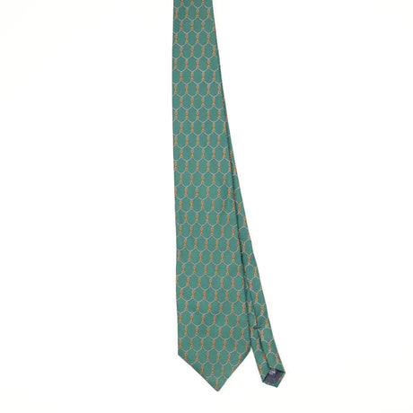 Front Front of Vintage 1990's Chains Geometric Patterned Tie