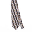 Front Front Detail of Vintage 1990's Zylos Geometric Patterned Tie