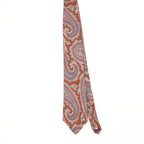 Front Front of Vintage 1990's Paisley Patterned Tie