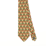 Front Detail of Vintage 1990's Geometric Patterned Tie