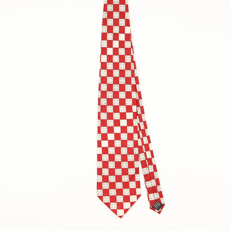 Front of Vintage 1990's Geometric Patterned Tie
