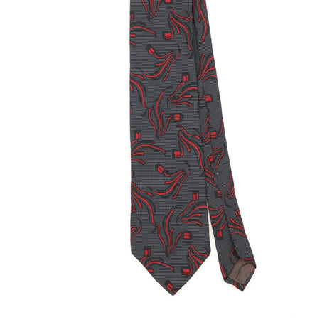 Front Front Detail of Vintage 1990's Abstract Patterned Tie