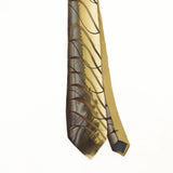 Front Front Detail of Vintage 1990's Jerry Garcia Banyan Trees Abstract Patterned Tie