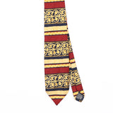 Front Front Detail of Vintage 1990's Tie Rack Charleston Striped Patterned Tie
