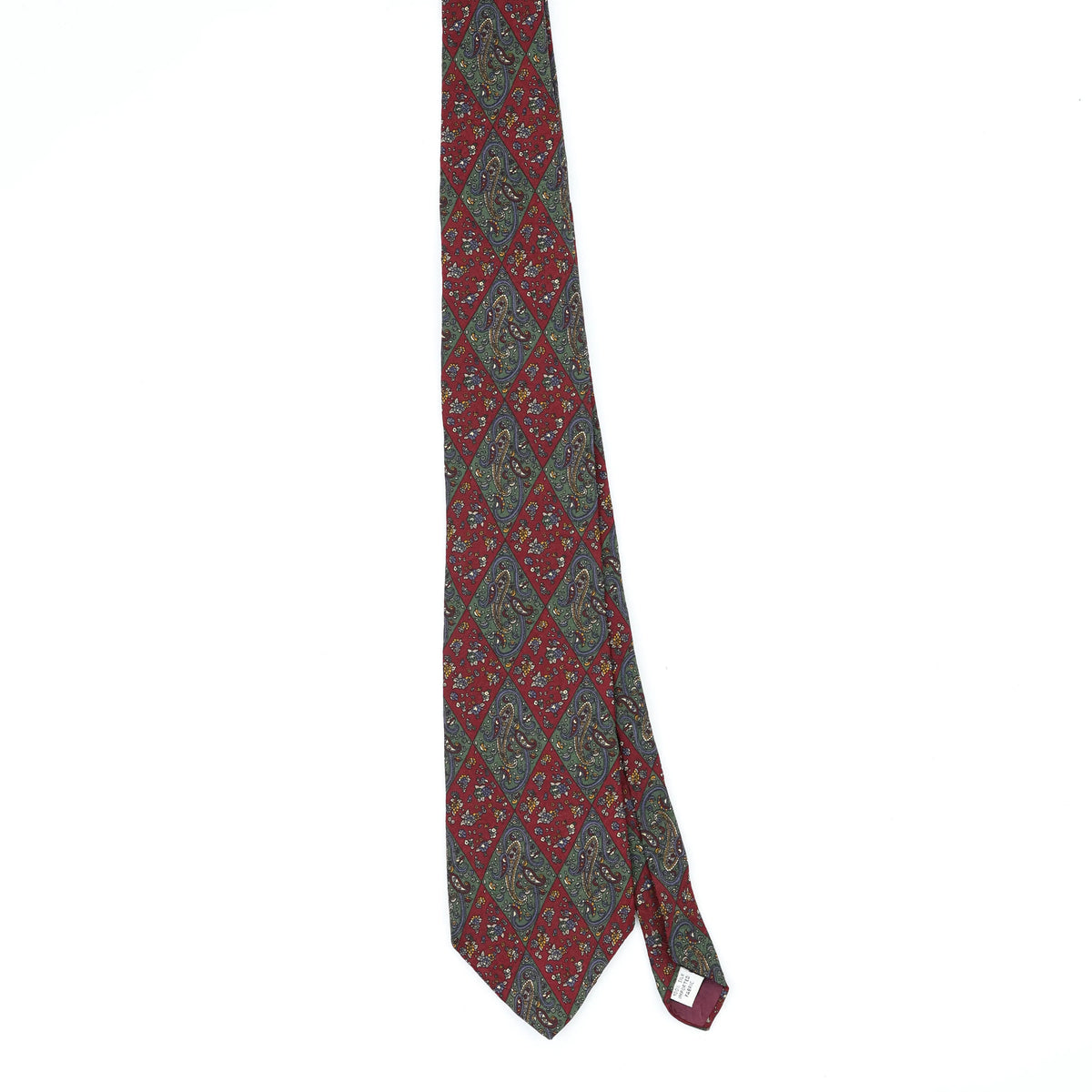 Front Front of Vintage 1990's Gant Paisley Patterned Tie