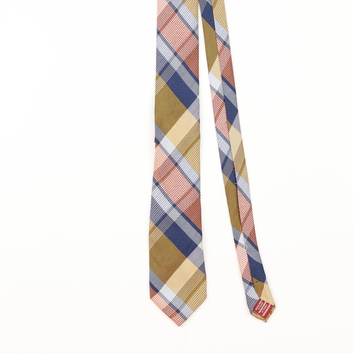 Front Detail of Vintage Penguin Plaids & Checks Patterned Tie