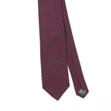 Front Front Detail of Vintage 1990's Gianfranco Ferré Geometric Patterned Tie