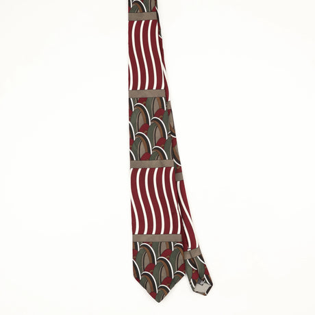 Front Front of Vintage 1990's Ketch Abstract Patterned Tie