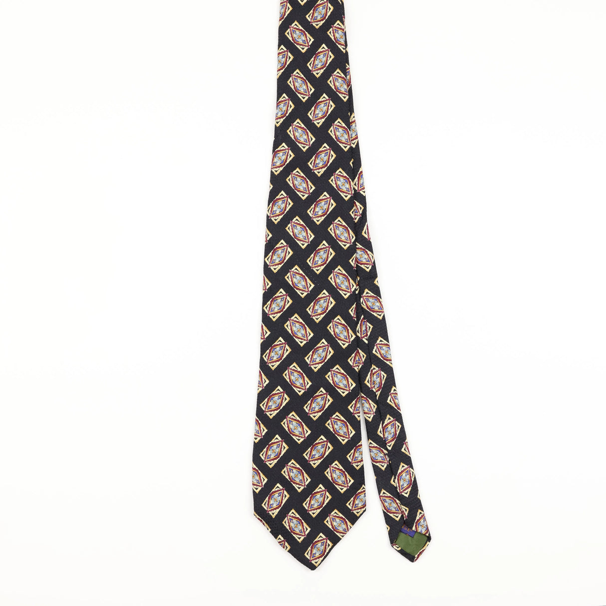 Front of Vintage Ralph Lauren Geometric Patterned Tie